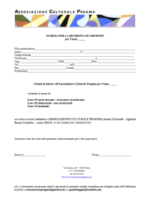 Copia di SCHEDA ADESIONE PRAGMA Generale