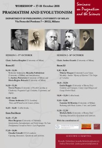 Pragmatism and Evolutionism 17-18October 2018-Final